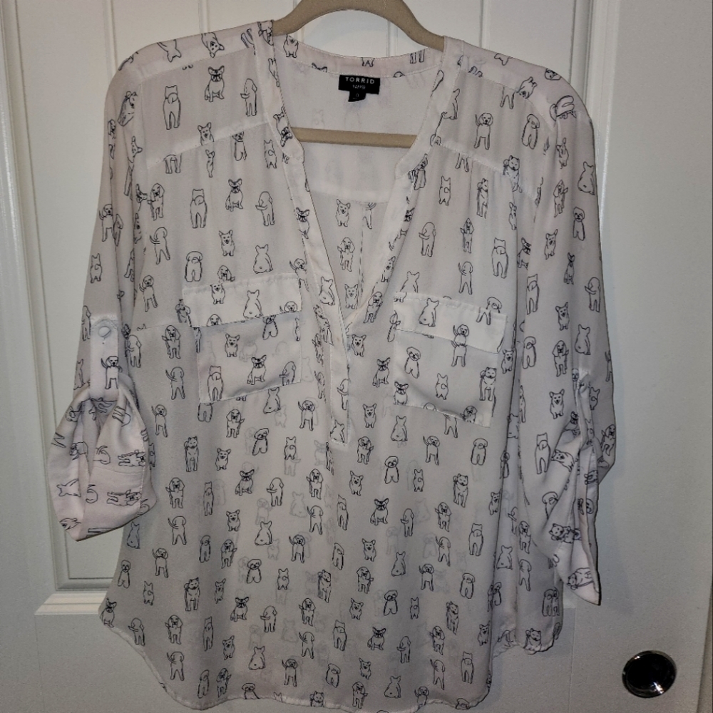 Harper Pups Torrid top size 0/L/12